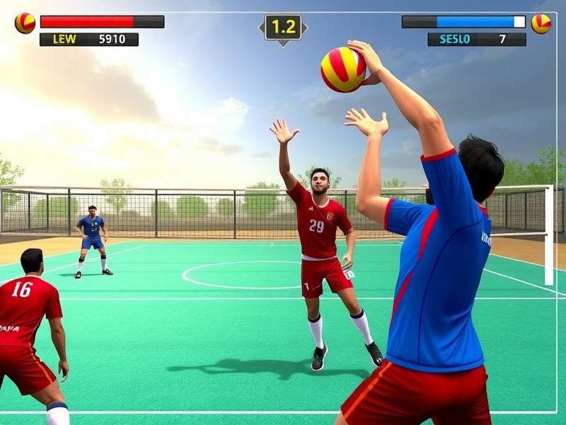 Volley Elite Punjabi Game Screenshot